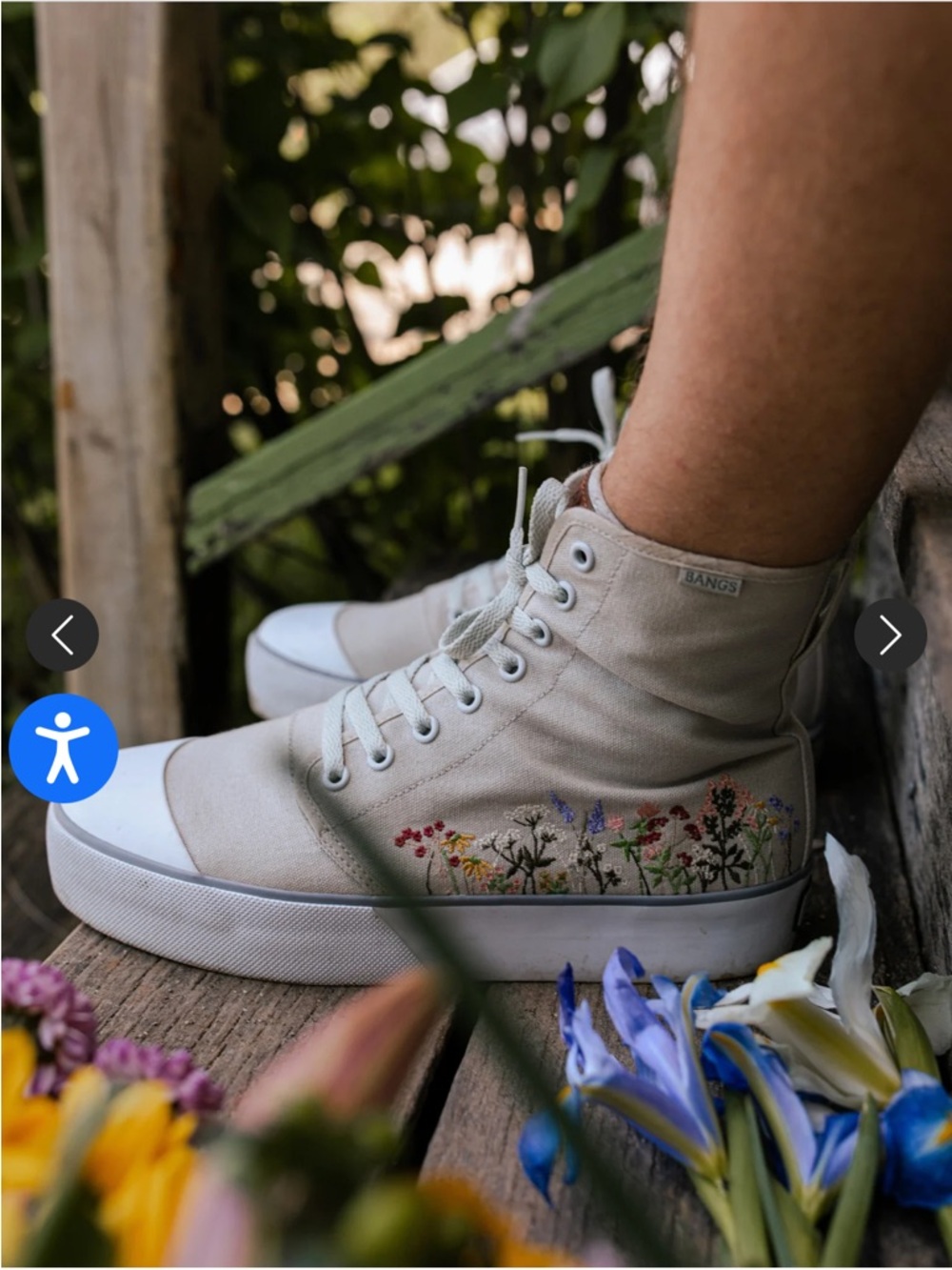 BANGS Wildflower Wanderer Platform High Top Sneakers